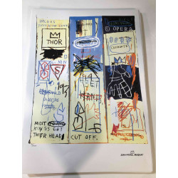 Basquiat Off set lithograph cm 50x70 certified