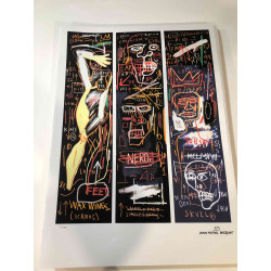 Basquiat Off set lithograph cm 50x70 certified