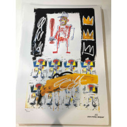 Basquiat Off set lithograph cm 50x70 certified