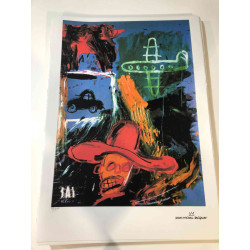 Basquiat Off set lithograph cm 50x70 certified