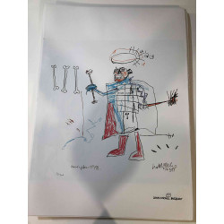 Basquiat Off set lithograph cm 50x70 certified