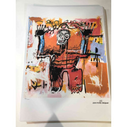 Basquiat Off set lithograph cm 50x70 certified