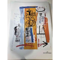 Basquiat Lithografie off set 50x70 cm gecertificeerd