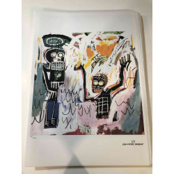 Basquiat Off set lithograph cm 50x70 certified