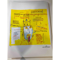 Basquiat Off set lithograph cm 50x70 certified