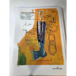 Basquiat Off set lithograph cm 50x70 certified