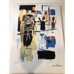 Basquiat Off set lithograph cm 50x70 certified