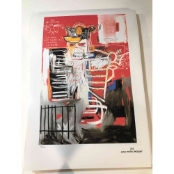 Basquiat Off set lithograph cm 50x70 certified