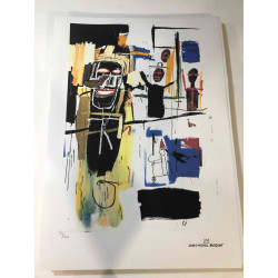 Basquiat Off set lithograph cm 50x70 certified