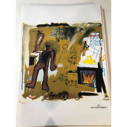 Basquiat Off set lithograph cm 50x70 certified
