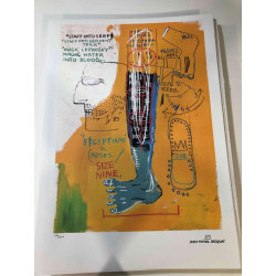 Basquiat Off set lithograph cm 50x70 certified
