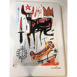 Basquiat Off set lithograph cm 50x70 certified