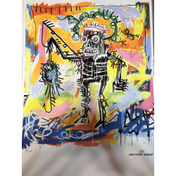 Basquiat Off set lithograph cm 50x70 certified