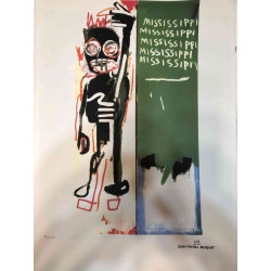 Basquiat Off set lithograph cm 50x70 certified