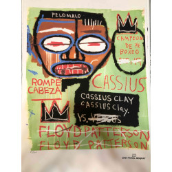 Basquiat Off set lithograph cm 50x70 certified