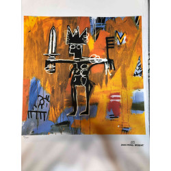 Basquiat Litografia off set cm 50x70 certificata