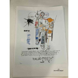 Basquiat Litografia off set cm 50x70 certificata