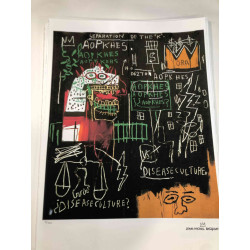 Basquiat Litografia off-set 50x70 cm ziurtatua