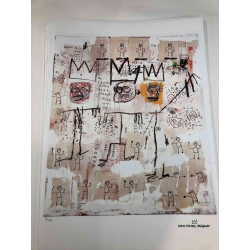 Basquiat Litografia off set cm 50x70 certificata