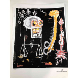 Basquiat Litografia off-set 50x70 cm ziurtatua
