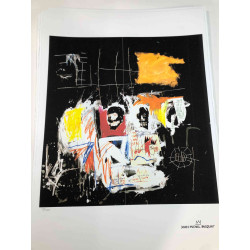 Basquiat Litografia off set cm 50x70 certificata