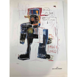 Basquiatova litografická souprava 50x70 cm certifikovaná