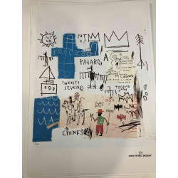 Basquiat Lithografie off set 50x70 cm gecertificeerd