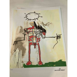 Basquiat Litografia off-set 50x70 cm ziurtatua