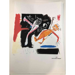 Basquiat Litografia off set cm 50x70 certificata
