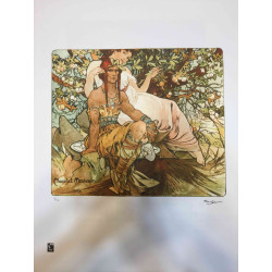 Alphonse Mucha litografia off set cm 50x70