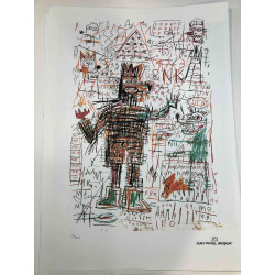 Litografická súprava Basquiat certifikovaná 50x70 cm