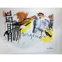 Basquiat Litografia off-set 50x70 cm ziurtatua