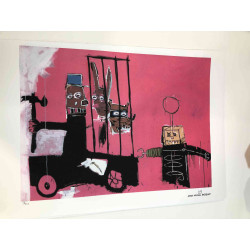 Basquiat Litografia off set cm 50x70 certificata