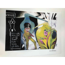 Basquiat Litografia off-set 50x70 cm ziurtatua