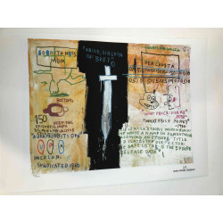 Basquiatova litografická souprava 50x70 cm certifikovaná