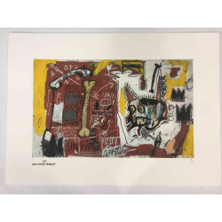 Basquiat Litografia off set cm 50x70 certificata edizione Rupert