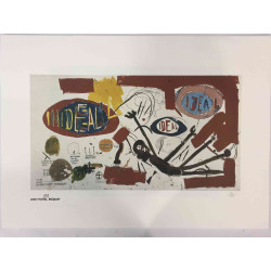 Basquiat Lithografie off set 50x70 cm gecertificeerde Rupert-editie