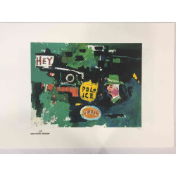 Basquiat Off set lithograph cm 50x70 certified Rupert edition