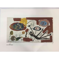 Basquiat Lithografie off set 50x70 cm gecertificeerde Rupert-editie