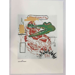 Basquiat Off set lithograph cm 50x70 certified Rupert edition