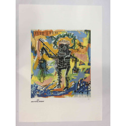 Basquiat Off set lithograph cm 50x70 certified Rupert edition