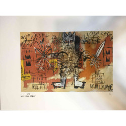 Basquiat Off set lithograph cm 50x70 certified Rupert edition