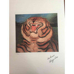 Antonio Ligabue litografia off set cm 50x70