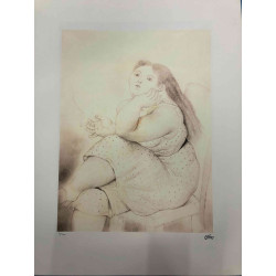 Fernando Botero Lithografie off set 50x65 cm gecertificeerd