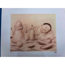 Fernando Botero Lithografie off set 50x65 cm gecertificeerd