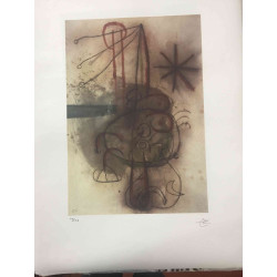 Litografia Joan Miro off set 56x76 cm certificada