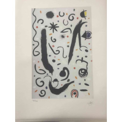 Litografia Joan Miro off set 56x76 cm certificada