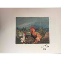 Antonio Ligabue litografia off set cm 50x70