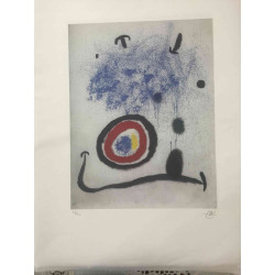 Joan Miro Lithografie off set 56x76 cm gecertificeerd