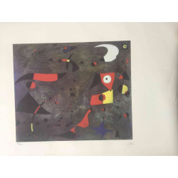 Litografia Joan Miro off set 56x76 cm certificada